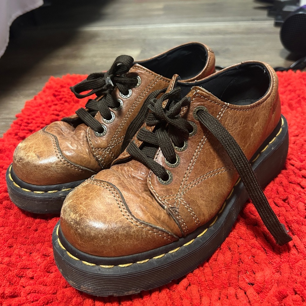 Vintage Brown Dr. Martens Loafers RARE